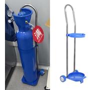 ZXDTVFGN Supporto per Bombole di Ossigeno, Supporto per Bombole di Gas/Ossigeno per Dimensioni d/e, Carrello per con 2 Ruote, per da Laboratorio, con