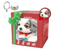 ZXDZSW Nuovo cane robot con intelligenza artificiale del 2025 for gli amanti degli animali. Cani robot di peluche interattivi, for adulti, che camminano, abbaiano, scodinzolano(03)