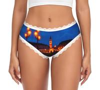 ZXERTG Bridge Under The Twilight Print Women's Low Rise Lace Mutandine | Scelta perfetta per lavoro, allenamento o tempo libero nel fine settimana
