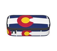 ZXERTG Colorado - Astuccio versatile con stampa bandiera dello Stato del Colorado, astuccio spazioso in tessuto Oxford, Nero , Taglia unica, Custodia per chiave