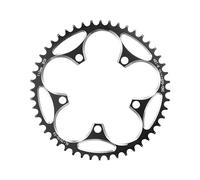 ZXFdgWS Corone per Bicicletta Corona con 5 Viti for Disco, for Bici da Strada, Stretta e Larga, for R7000, R8000, R9100, R9000, 4700, 5800, 6800(48T Black)