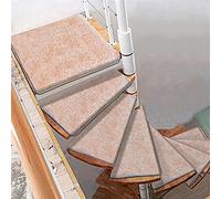 ZXFDM Gradino per Scale Curve, Giro a Sinistra/Destra Antiscivolo per Scale a chiocciola, tappetini per Scale girevoli, Tappetino per Scale con Protezione per gradini, Copertura autoadesiva 1 pz