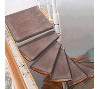 ZXFDM Gradino per Scale Curve, Giro a Sinistra/Destra Antiscivolo per Scale a chiocciola, tappetini per Scale girevoli, Tappetino per Scale con Protezione per gradini, Copertura autoadesiva 1 pz