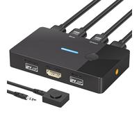 Zxfdsfdbnm 8K @ 60Hz KVM Switcher Computer Portatile Host Condivisione USB a HDTV Dispositivo Tastiera condivisa Accessori di Ricambio Computer Switcher