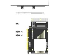 Zxfdsfdbnm Adattatore PCIe ad altezza intera U.2 SFF 8639 Applicazione di calcolo di raffreddamento Accessori di archiviazione per schede di espansione da 128 Gbps Hot Swappable