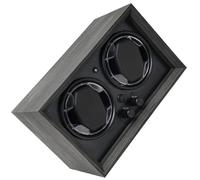 Zxfdsfdbnm Avvolgitore automatico per orologi con 2 slot e 5 velocità regolabili, per conservare orologi meccanici, silenziosi e rotatori, Morsel Ebano