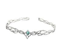 Zxfdsfdbnm Elegante corone elfiche re con diamanti scintillanti accessorio moda portatile per uomini e donne evento serale