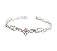 Zxfdsfdbnm Elegante corone elfiche re con diamanti scintillanti accessorio moda portatile per uomini e donne evento serale