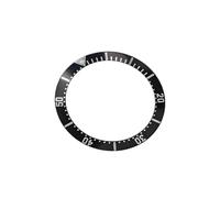 Zxfdsfdbnm Lunette ceramiche di alluminio dell'orologio di immersione di durevolezza con struttura ceramica 38mm 30.5mm per le cornici di longevità, Nero