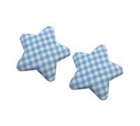 Zxfdsfdbnm Trendy Blue Grids Star Auricolare Ornamenti Confortevole Elastico Banda per Cuffie Da Gioco Accessori Bella Glowing