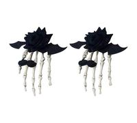 Zxfdsfdbnm Versatile cranio accessori per capelli alla moda volpi orecchie clip per incontri di danza portatile teschio pin per adulti