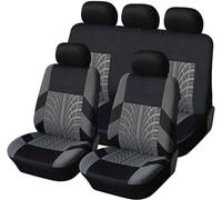ZXFENG Auto Set Coprisedili Universale per Ford Fiesta 2003-2015, Set Confortevole Traspirante Protezione per Sedili, Compatibile con airbag