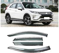 ZXFENG Kit Deflettori d'Aria Anteriore e Posteriore per Mitsubishi Eclipse Cross 2018-2019, Deflettori Finestrini Deflettore Aria Auto Antivento Antipioggia