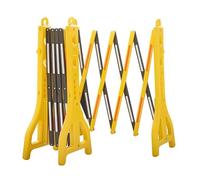 ZXHKZDX Barricata Mobile Espandibile, Recinto Stradale Pieghevole, Portone della Barriera di Sicurezza, Catena Barriera in Plastica Gialla, Recinto Stradale di Plastica