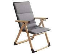 zxhrybh Sedia Pieghevole, con Imbottitura in Cotone in Un Pezzo Sedie Pieghevoli Reclinabili, per Esterni Pesanti Sdraio Sedia Ergonomica Regolabili(Gold tube+gray Pad)