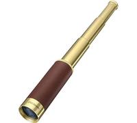 ZXIANGZ Cannocchiale monoculare telescopio in Ottone, Tasca Impermeabile, monoculare Vintage Pieghevole zoomabile 25x30 per Campeggio Nautico all'aperto Osservazione di Uccelli in Viaggio