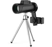 ZXIANGZ Monoculare Compatto ad Alta Potenza 12x42 con Adattatore per Smartphone e treppiede Prisma BAK4 Obiettivo FMC Monoculare Impermeabile per Birdwatching per Adulti, Caccia all'aperto
