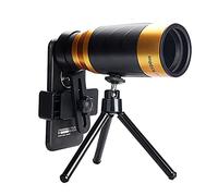 ZXIANGZ Telescopio monoculare Telescopio Zoom Retrattile Compatto Telescopio con Prisma HD grandangolare con treppiede con Clip per Telefono