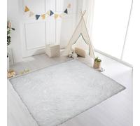 ZXIAOHUI Tappeto Salotto Moderno 120 x 460 cm Antimacchia Durevole, Fondo Antiscivolo, Morbido e Soffice per La Camera per La Decorazione Della Casa, Cameretta, Bianco