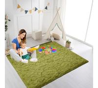 ZXIAOHUI Tappeto Salotto Moderno 200 x 440 cm Morbido, Resistente, Facile da Pulire, Tappeto Pelo Lungo Soggiorno Grande per Cameretta Dei Bambini, Corridoio, Verde