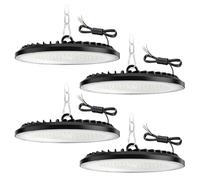 ZXICH 200W UFO LED High Bay Light, 30000LM, 6000K Cool White UFO LED Workshop lampada, IP65 impermeabile lampada industriale alta luce Bay per fabbriche, garage, magazzino (4 Pack, 200W)