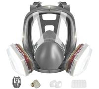 ZXICH Respiratore a Pieno facciale Kit, Maschera Riutilizzabile respiratoria a pieno facciale con filtri, Sostituibile Per Verniciatura a spruzzo, DIY lavoro, Agricoltura