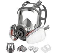 ZXICH Riutilizzabile Vоllmаske Atеmschutzmаske con filtro per la protezione contro vapori e particelle, maschera antigas funzione maschera antipolvere per vernici, vernici, falegnameria, agricoltura