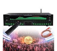 ZXINXIN EQ8000 Equalizzatore Grafico Stereo a 31 Bande, decodifica Audio Digitale Ottica coassiale Bluetooth 5.4, riduzione del Rumore, per concerti, palchi, studi di Registrazione