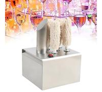 ZXINXIN Lucidatrice per Bicchieri, lucidatrice elettrica per Bicchieri da Cantina a 3/5/8 Teste con Riscaldamento e Asciugatura istantanei per Bicchieri da Vino/Champagne 5heads