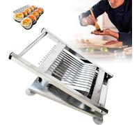 ZXINXIN Taglia Sushi in Acciaio Inox, Design efficiente e rapido per Un Taglio Facile, Ideale per la Cucina Giapponese e i ristoranti Fast Food. 8sections