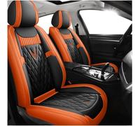 ZXKYLFFF Car Seat Covers Fit For Astra K/Astra K Sport Tourer/Astra L/Antara/Ampera/Zafira Life/Zafira A/Zafira B Leather Front and Rear Seat Covers Protect The Interior,Black and Orange