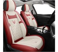 ZXKYLFFF Car Seat Covers Fit For Astra K,Astra L,Calibro Cascata,Corsa B C D E F,Corsa-e F,Crossland,Crossland X,Frontera A B Leather Front and Rear Seat Covers Protect The Interior,Pink