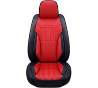 ZXKYLFFF Coprisedili per auto adatti per Citroen C3/C3 Aircross/C3 Picasso/AirCross/C3 Pluriel in pelle impermeabile 5 posti cuscino protegge il sedile, rosso nero