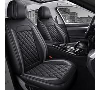 ZXKYLFFF Coprisedili per auto adatti per Ford Mustang GT Expedition Edge Puma Bronco Sport Maverick Mondeo Focus Flex in pelle impermeabile 5 posti cuscino protegge il sedile, nero grigio