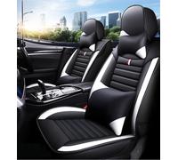 ZXKYLFFF Coprisedili per auto adatti per Ford Mustang GT Expedition Edge Puma Bronco Sport Maverick Mondeo Focus Flex set completo di coprisedili impermeabili e antiscivolo, nero e bianco