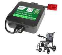 ZXLLAFT 24 Volt Batteria al Litio 10Ah Batteria per carrozzine elettriche con Scheda di Protezione BMS Integrata Batterie Ricaricabili per Altri Scooter per la Mobilità,24v12.8ah