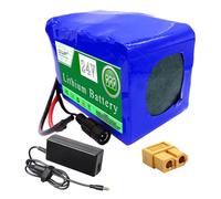 ZXLLAFT Batteria agli ioni di Litio da 24 V, Pacco Batteria al Litio da 24 V, 2 Ah, 4 Ah, 6 Ah, 8 Ah, 10 Ah, 12 Ah con Caricabatterie per Kit di conversione Motore da 0 a 300 W,24v6ah