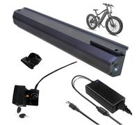 ZXLLAFT Batteria al Litio 36V 10Ah 15Ah Batteria per ebike 13Ah Batterie Ricaricabili 36V Batterie da Montare sul Tubo Obliquo con Caricabatterie, LED Singolo e Porta USB,36v13ah 393mm
