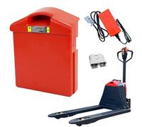 ZXLLAFT Batteria al Litio 48V 24V Batteria per carrelli elevatori elettrici Batterie LiFePO4 40Ah 30Ah 20Ah Batterie Ricaricabili per transpallet Elettrico CBD15J-LI4,24v30ah with Charger