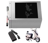 ZXLLAFT Batteria per Moto elettrica 48V 60V 72V agli ioni di Litio Ferro fosfato 30AH 35AH 45AH 58AH con Caricabatterie per Motore 50-4200W,72v35ah