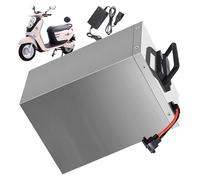 ZXLLAFT Batteria per Moto elettrica da 60 V, Batteria al Litio da 48 V, 40 Ah, 50 Ah, 60 Ah, per Kit di conversione Motore da 50 a 3600 W con Caricabatterie e BMS.,48v60ah
