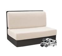 ZXLVCU 2 Pezzi RV Dinette Cuscino Copre Elasticizzato Con Copertura Dello Schienale, Lavabile Camper Sedile (Beige)