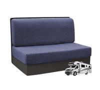 ZXLVCU 2 Pezzi RV Dinette Cuscino Copre, Elasticizzato RV Dinette Cuscino Copre con Copertura dello Schienale, Lavabile Camper Sedile Cuscino Copre (Navy Blue)