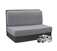 ZXLVCU 2 Pezzi RV Dinette Cuscino Copre, Elasticizzato RV Dinette Cuscino Copre con Copertura dello Schienale, Lavabile Camper Sedile Cuscino Copre (Grey)