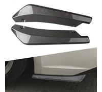 ZXLZHGS 2 Pezzi Diffusore per Paraurti Posteriore per Auto, Compatibile con Porsche Macan Cayenne, Side Skirt Protector Covers AntiGraffio Accessorio Auto, Carbon Fiber Look