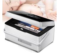 ZXLZM Mini Frigorifero per Auto Medicinale,Frigorifero Portatile per Insulina,Custodia da Viaggio Compatta per Dispositivo di Raffreddamento Dell'insulina con Batteria al Litio da 10200mah,1-Battery