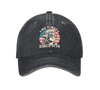 ZXMDJHJ 4 Luglio No Kings dal 1776 American Casual Berretto da Baseball Tennis Skate Trucker Cappello Estivo A Prova di Sole delle Donne degli Uomini Berretti da Baseball