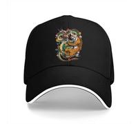 ZXMDJHJ Cappelli da papà di Colore Puro Cappello da Uomo da Battaglia Drago Tigre Cappello da Sole con Visiera da Baseball Yinyang cap con Visiera