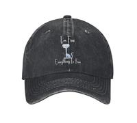 ZXMDJHJ STO Bene Tutto va Bene Divertente Gatto Sole Berretto da Baseball Coppia Donna Stampa Cappello Trucker Primavera Palestra All'aperto Regolabile Snapback cap