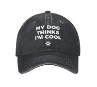 ZXMDJHJ Uomo Donna T-Shirt Il Mio Cane Pensa Che Sono Cool Divertente Amante dei Cani Abbigliamento T Shirt Trendy Cool Summer Tees Casual Puro Cotone Tops